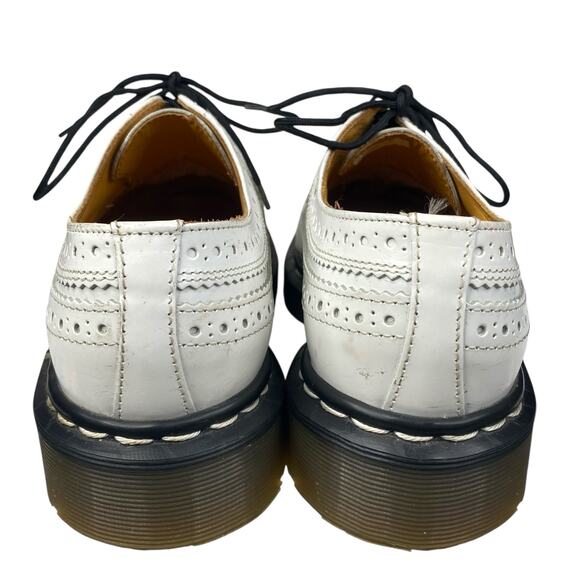 Rare Vintage Dr. Martens White Made In England Brogue Oxfords Size 5 US M 6 W 7 - Picture 8 of 12